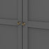 Paris Wardrobe with 3 Doors in Matt Grey
